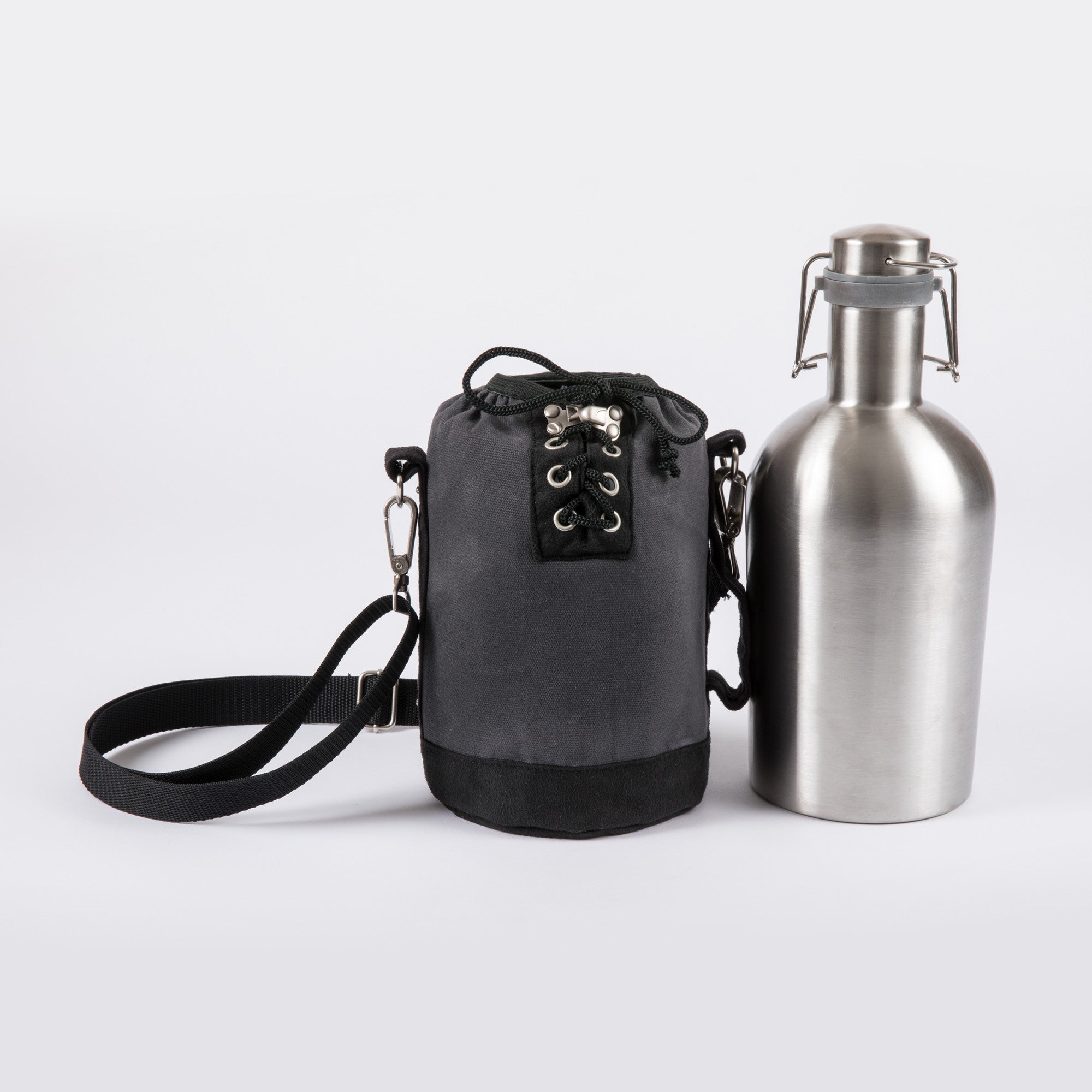 Gray with Black Accents & Silver Growler