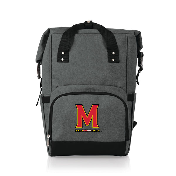 Maryland Terrapins - On The Go Roll-Top Backpack Cooler