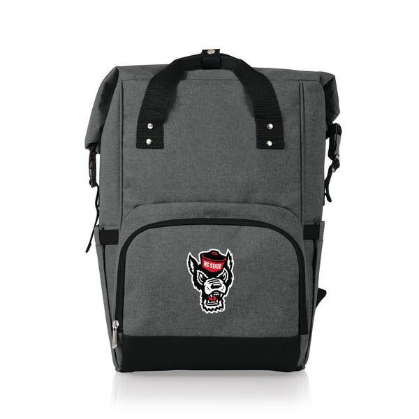 NC State Wolfpack - On The Go Roll-Top Backpack Cooler