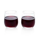 Set of 2 Stemless Wine Glasses-Picnic Time Family of Brands