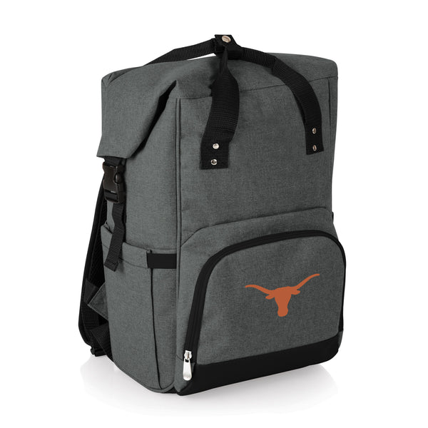 Texas Longhorns - On The Go Roll-Top Backpack Cooler  display picture 3