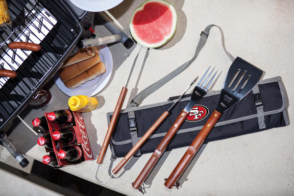 San Francisco 49ers - 3-Piece BBQ Tote & Grill Set – PICNIC TIME