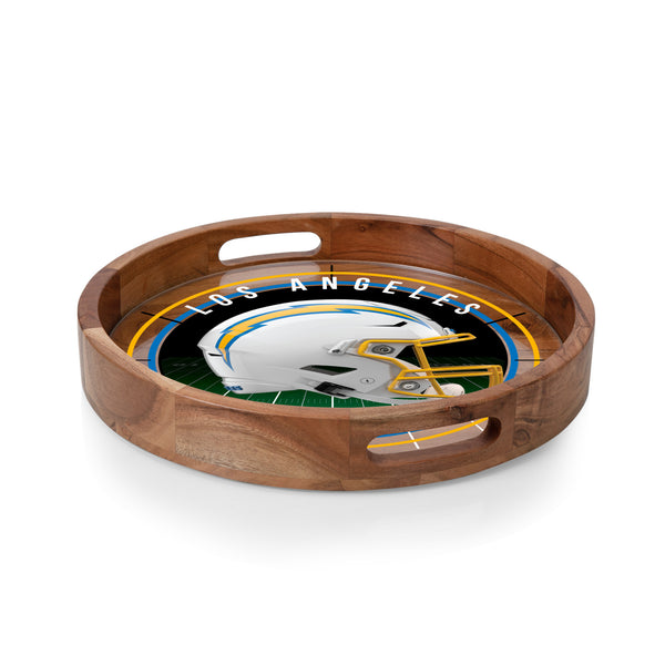Los Angeles Chargers Barista Serving Tray With Glass Insert PICNIC los-angeles-chargers-barista-serving-tray-with-glass-insert-picnic