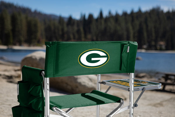 green bay packer patio umbrella Packers - Sports Chair Your Custom Logo Here this smart travel chair Colour:Blue Green Condition:Good