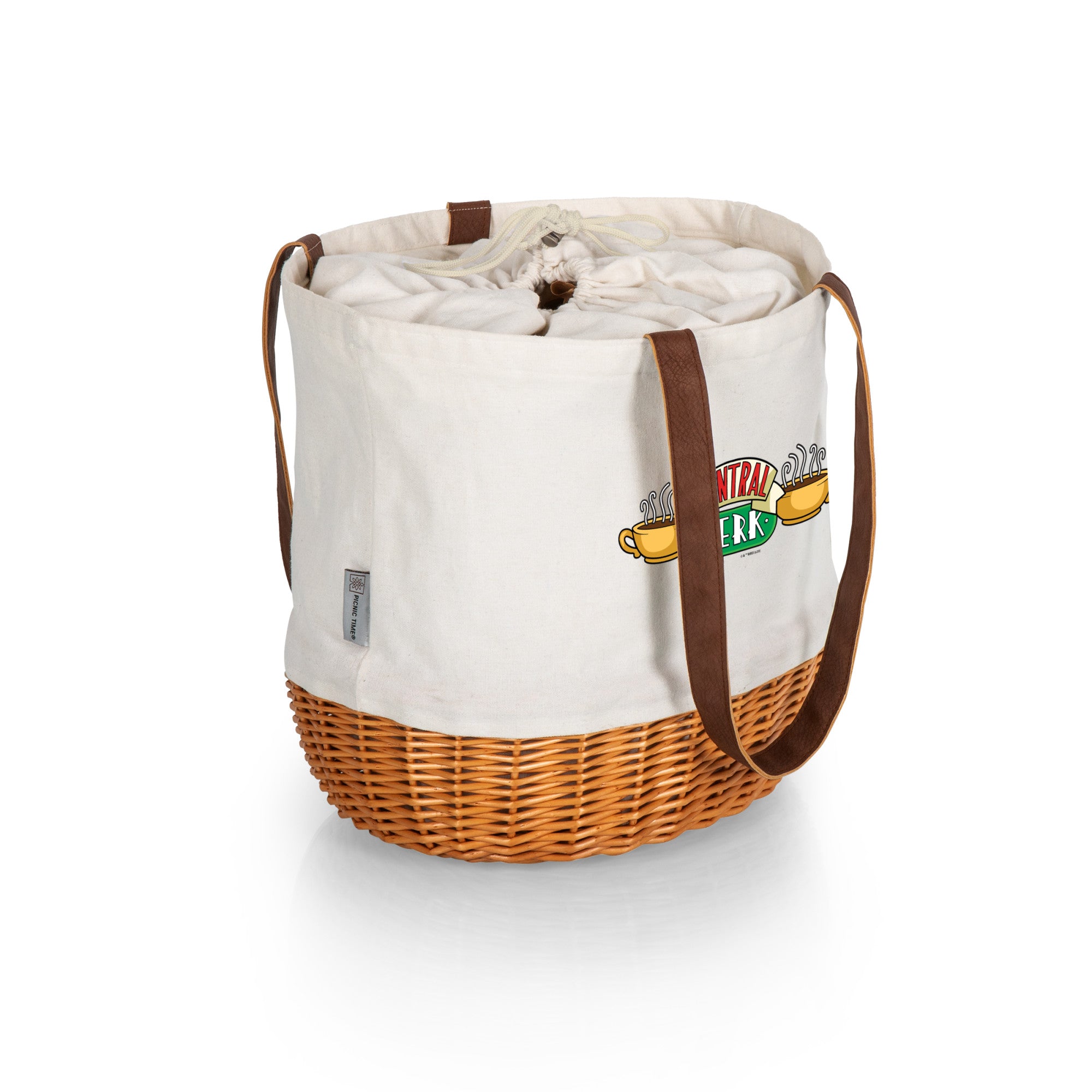 Friends Central Perk - Coronado Canvas and Willow Basket Tote