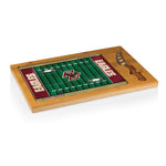Boston College Eagles Football Field - Icon Glass Top Cutting Board & Knife Set