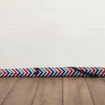 Vibe Collection - Navy Blue, Orange, & Gray Pattern