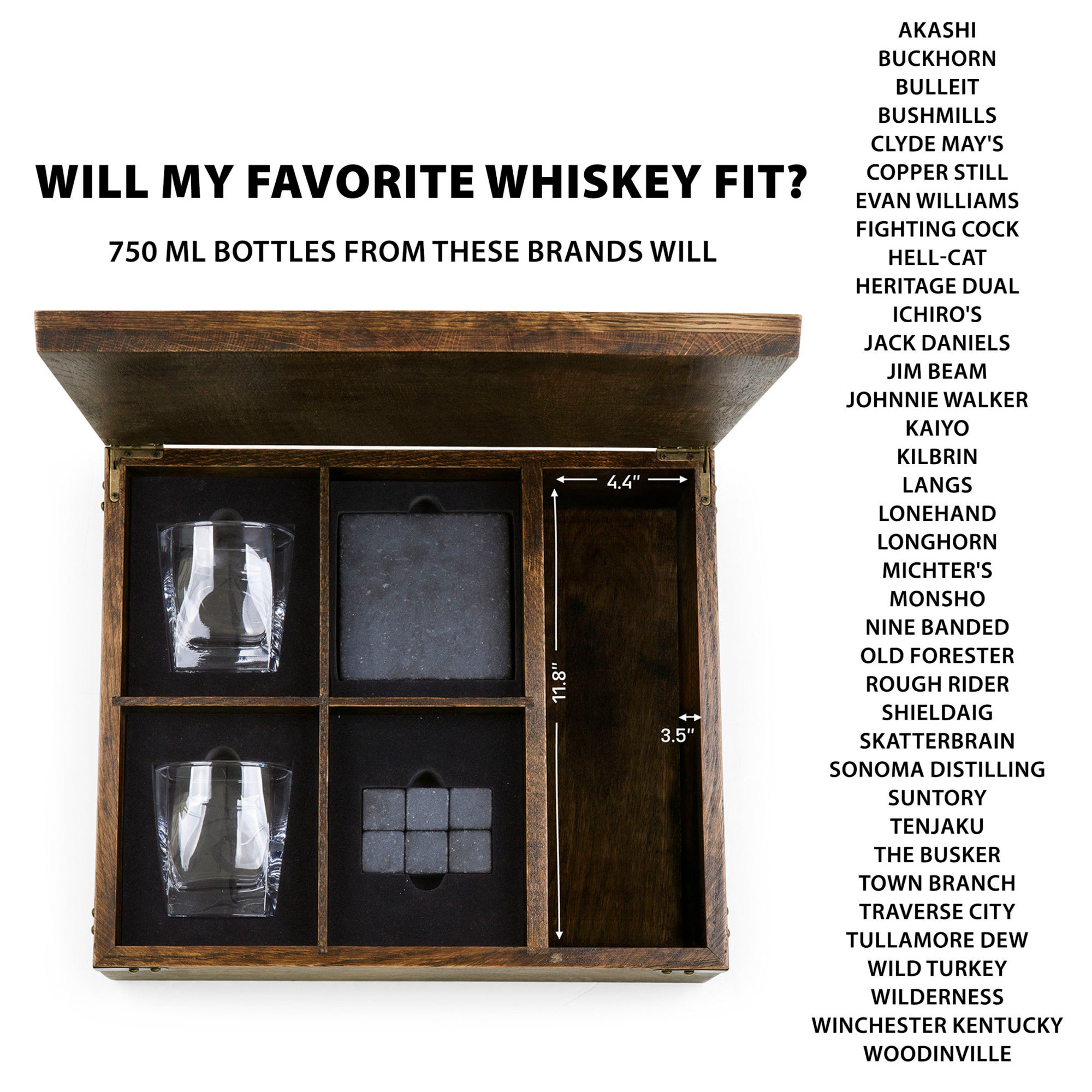 Oklahoma State Cowboys - Whiskey Box Gift Set