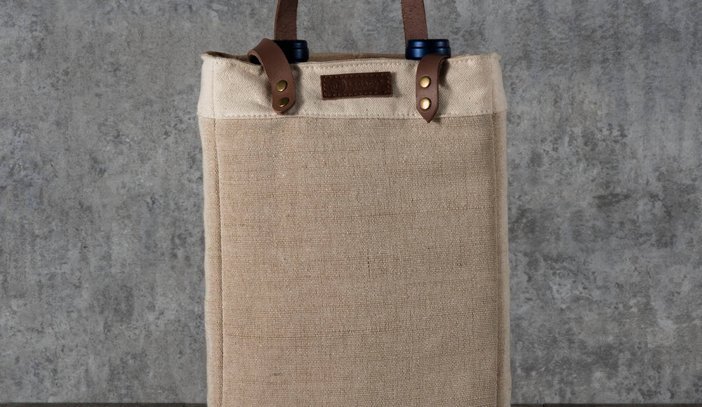 Pinot - Jute 2 Bottle Insulated Wine Bag