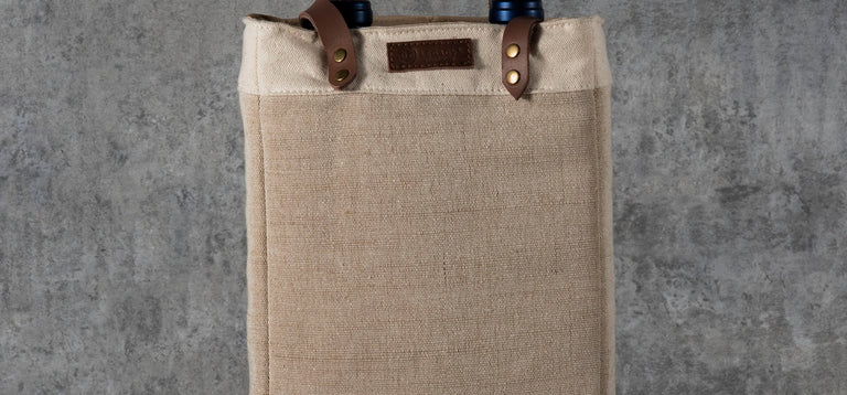 Pinot - Jute 2 Bottle Insulated Wine Bag