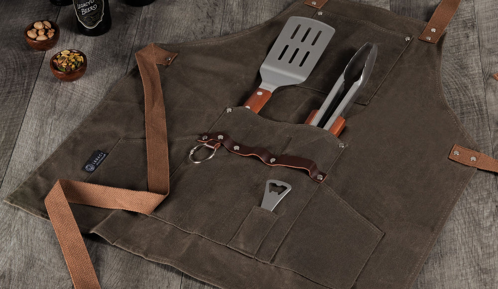 BBQ Apron with Tools & Bottle Opener