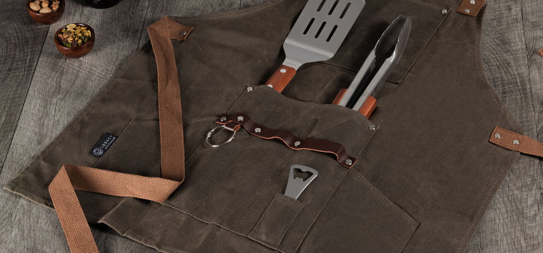 BBQ Apron with Tools & Bottle Opener