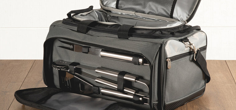 Buccaneer Portable Charcoal Grill & Cooler Tote