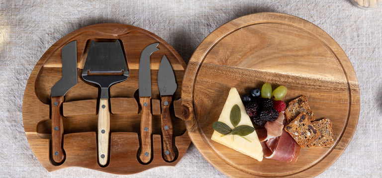 Acacia Circo Cheese Cutting Board & Tools Set