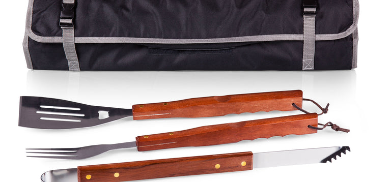 3-Piece BBQ Tote & Grill Set