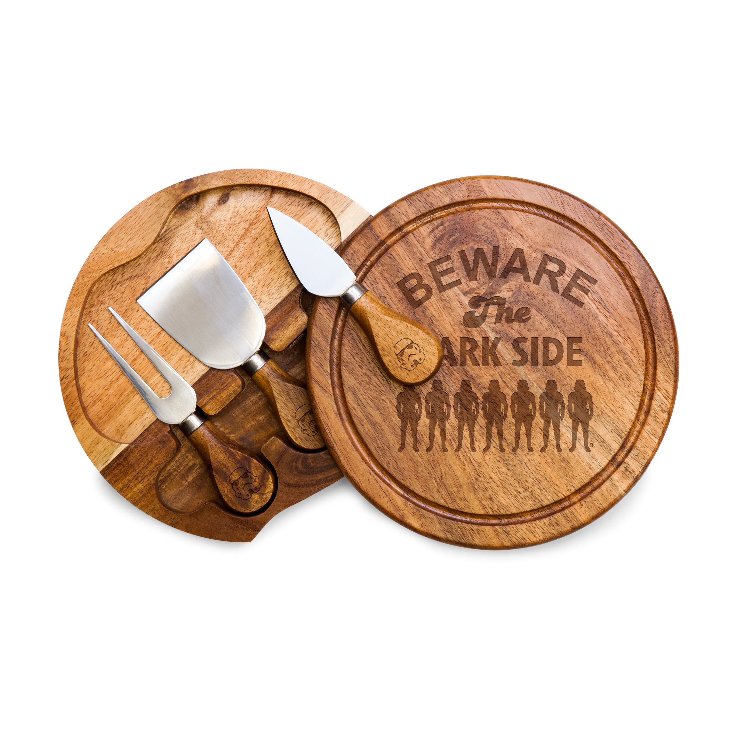 Star Wars Stormtrooper - Acacia Brie Cheese Cutting Board & Tools Set