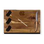North Carolina Tar Heels - Delio Acacia Cheese Cutting Board & Tools Set-Picnic Time Family of Brands