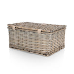 Picnic Basket Set for 2, Taupe Willow with Cream Accents-Picnic Time Family of Brands