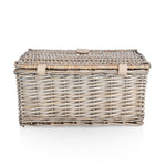Picnic Basket Set for 2, Taupe Willow with Cream Accents-Picnic Time Family of Brands