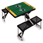Pittsburgh Steelers Football Field - Picnic Table Portable Folding Table with Seats