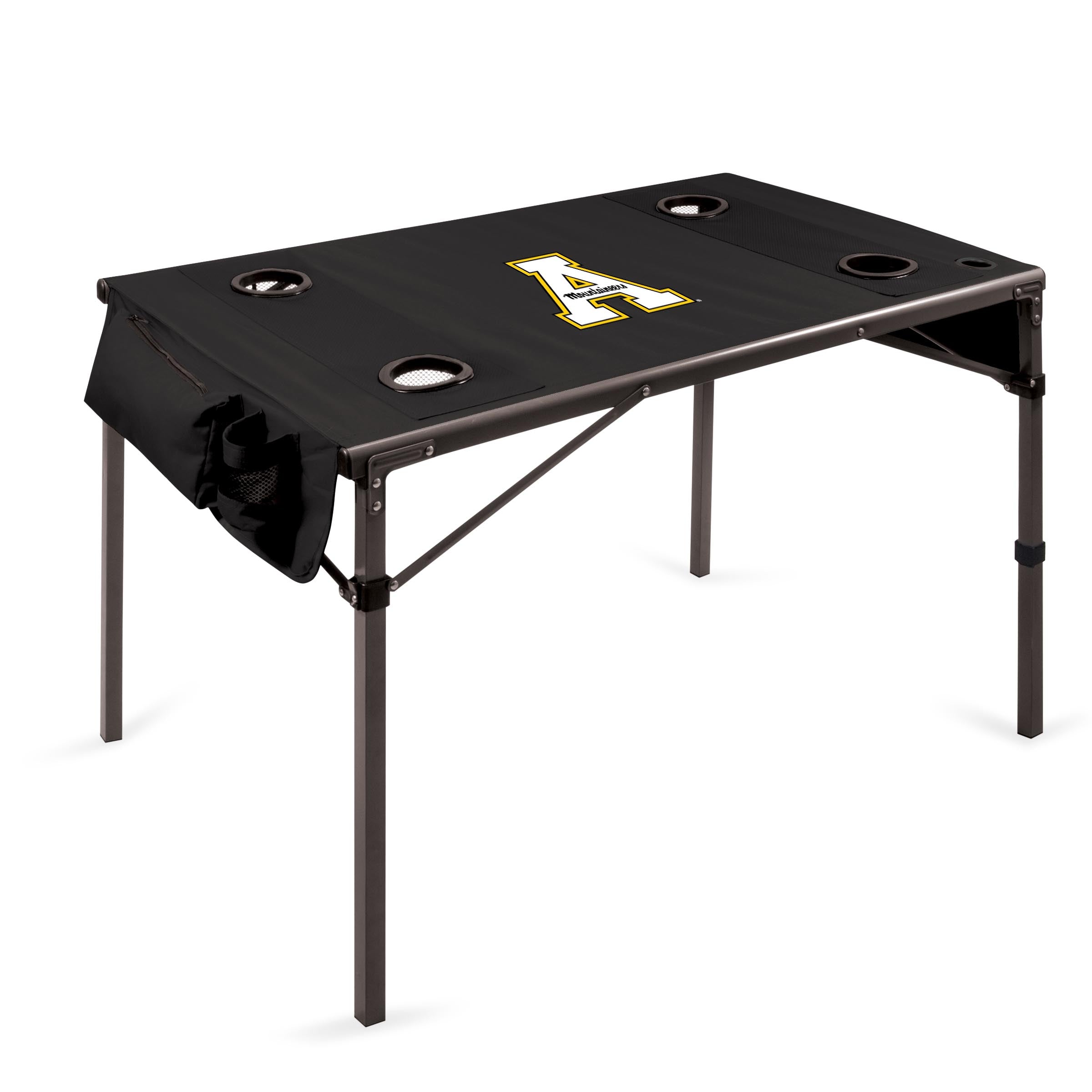 App State Mountaineers - Travel Table Portable Folding Table-Picnic Time Family of Brands