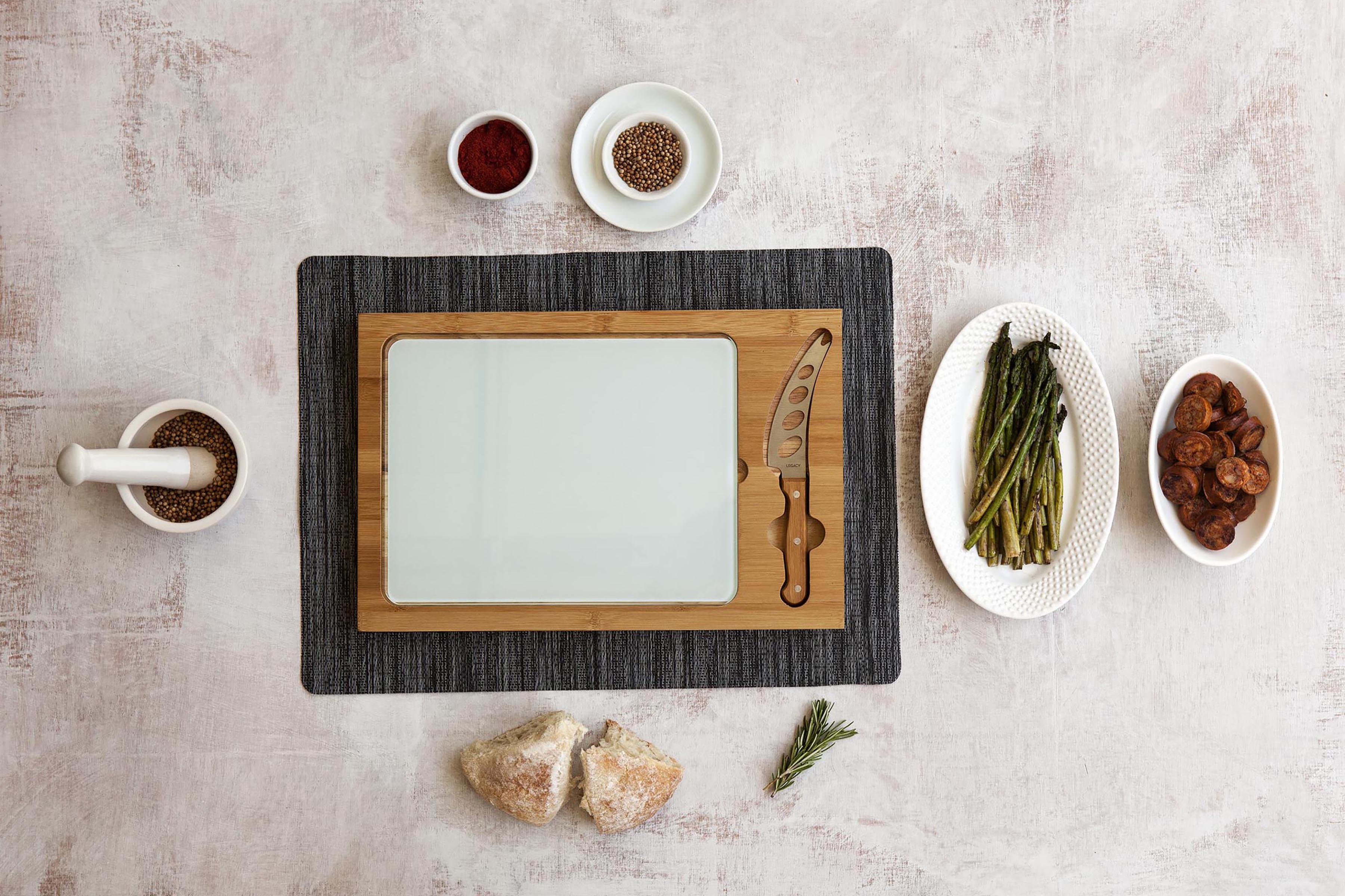 Buffalo Sabres Hockey Rink - Icon Glass Top Cutting Board & Knife Set