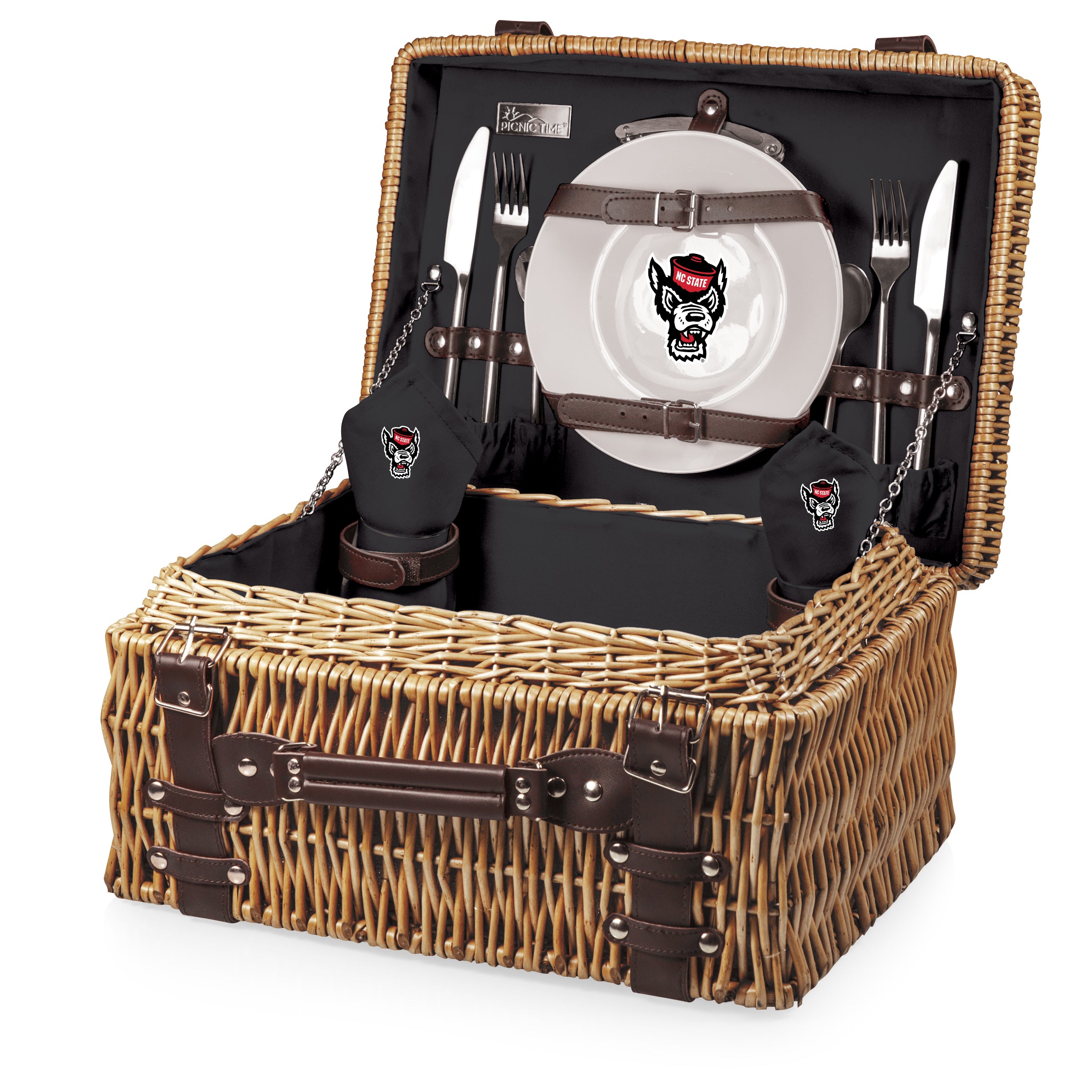 NC State Wolfpack - Champion Picnic Basket-Picnic Time Family of Brands