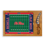 Ole Miss Rebels - Icon Glass Top Cutting Board & Knife Set