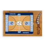 North Carolina Tar Heels Basketball Court - Icon Glass Top Cutting Board & Knife Set