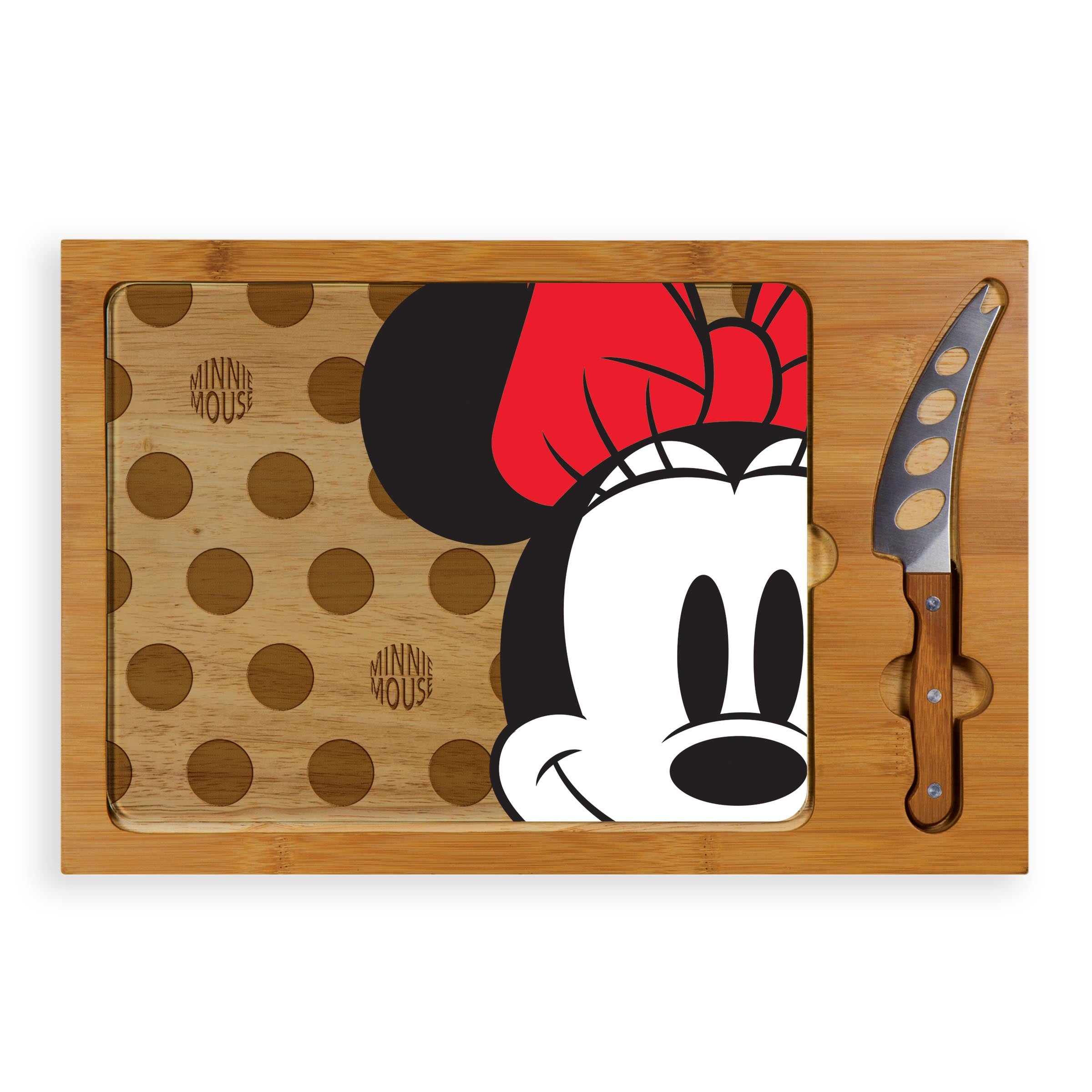 Minnie Mouse - Icon Glass Top Cutting Board & Knife Set