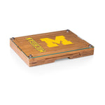 Michigan Wolverines - Concerto Glass Top Cheese Cutting Board & Tools Set
