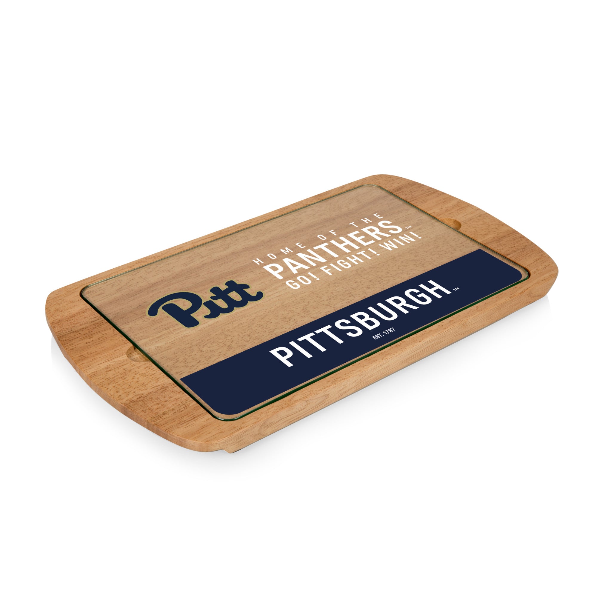 Pittsburgh Panthers - Billboard Glass Top Serving Tray