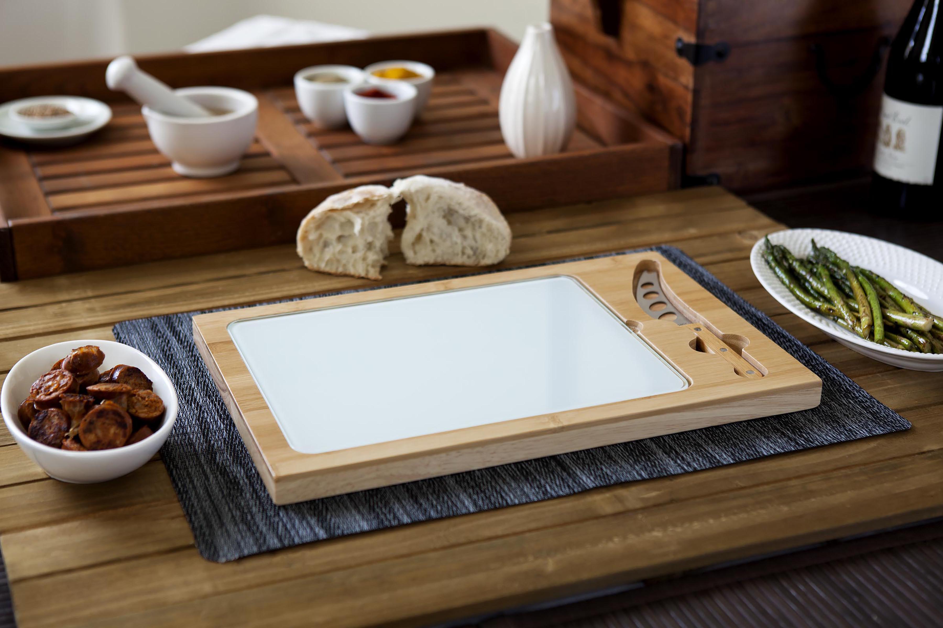 Buffalo Sabres Hockey Rink - Icon Glass Top Cutting Board & Knife Set