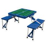 Florida Gators Football Field - Picnic Table Portable Folding Table with Seats