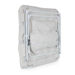 Mellow Dorm White Folding Plush Chair