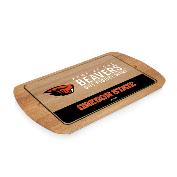Oregon State Beavers - Billboard Glass Top Serving Tray-Picnic Time Family of Brands