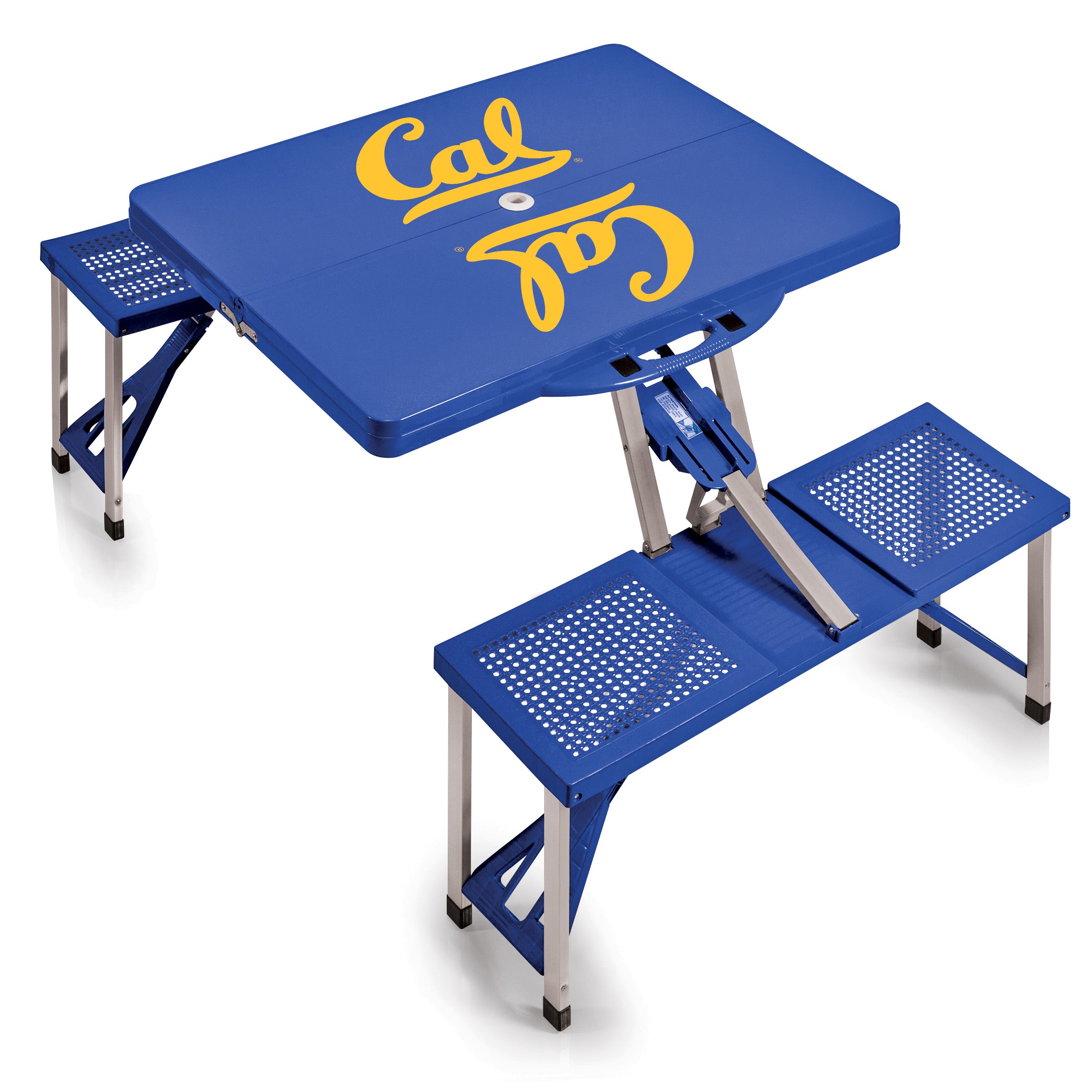 Cal Bears - Picnic Table Portable Folding Table with Seats-Picnic Time Family of Brands