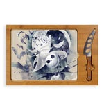 Nightmare Before Christmas Jack & Zero - Icon Glass Top Cutting Board & Knife Set-Picnic Time Family of Brands