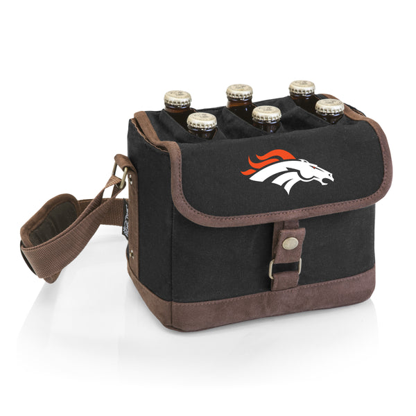 Denver Broncos - Beer Caddy Cooler Tote with Opener-Picnic Time Family of Brands