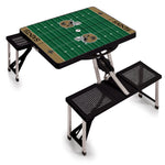 New Orleans Saints Football Field - Picnic Table Portable Folding Table with Seats