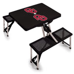 Oklahoma Sooners - Picnic Table Portable Folding Table with Seats