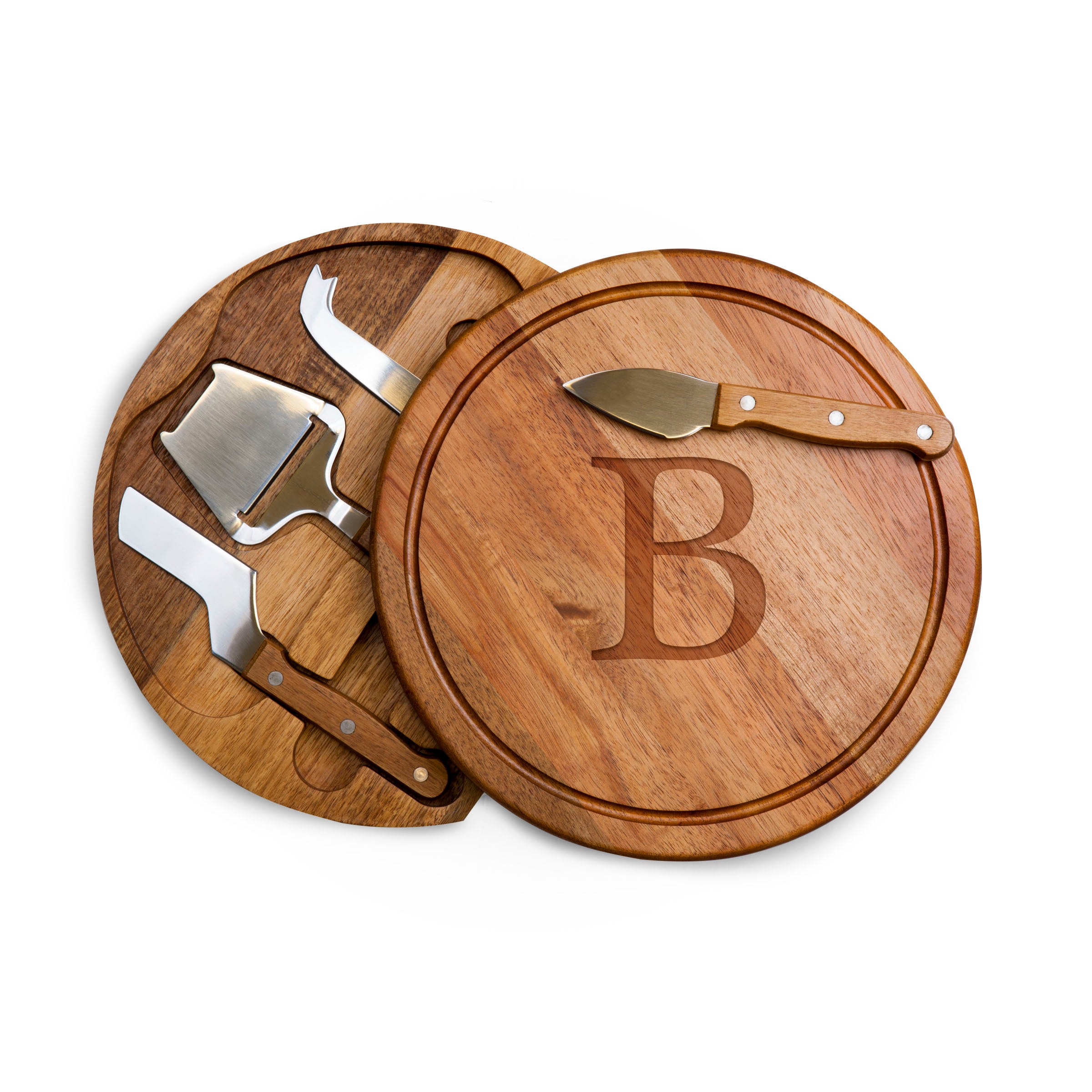 Monogram - Acacia Circo Cheese Cutting Board & Tools Set-Picnic Time Family of Brands
