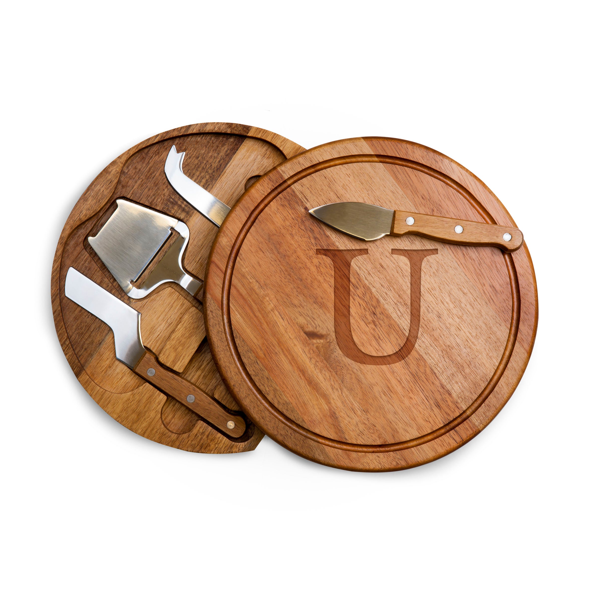 Monogram - Acacia Circo Cheese Cutting Board & Tools Set-Picnic Time Family of Brands