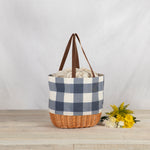 Coronado Canvas and Willow Basket Tote-Picnic Time Family of Brands