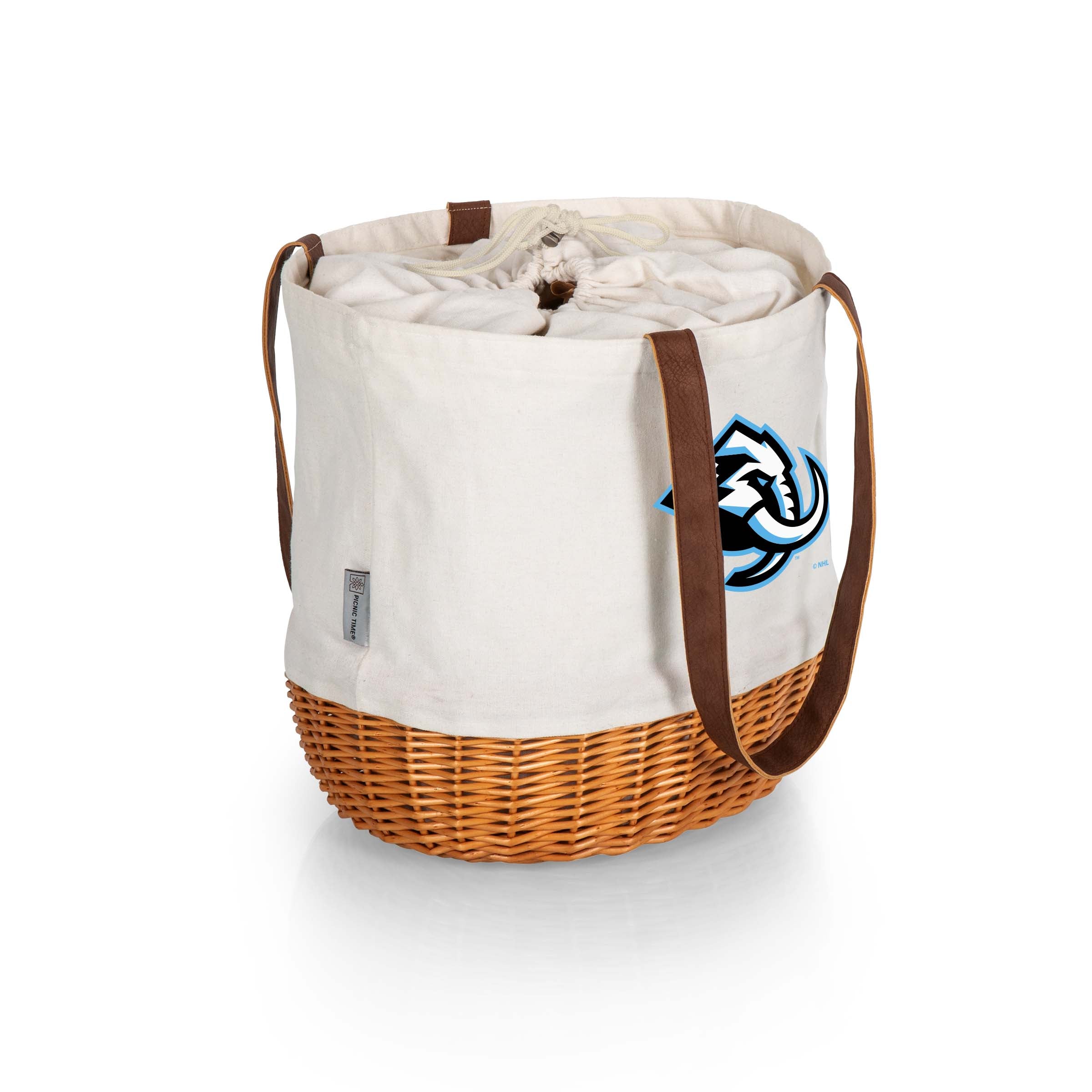 Utah Mammoth - Coronado Canvas and Willow Basket Tote