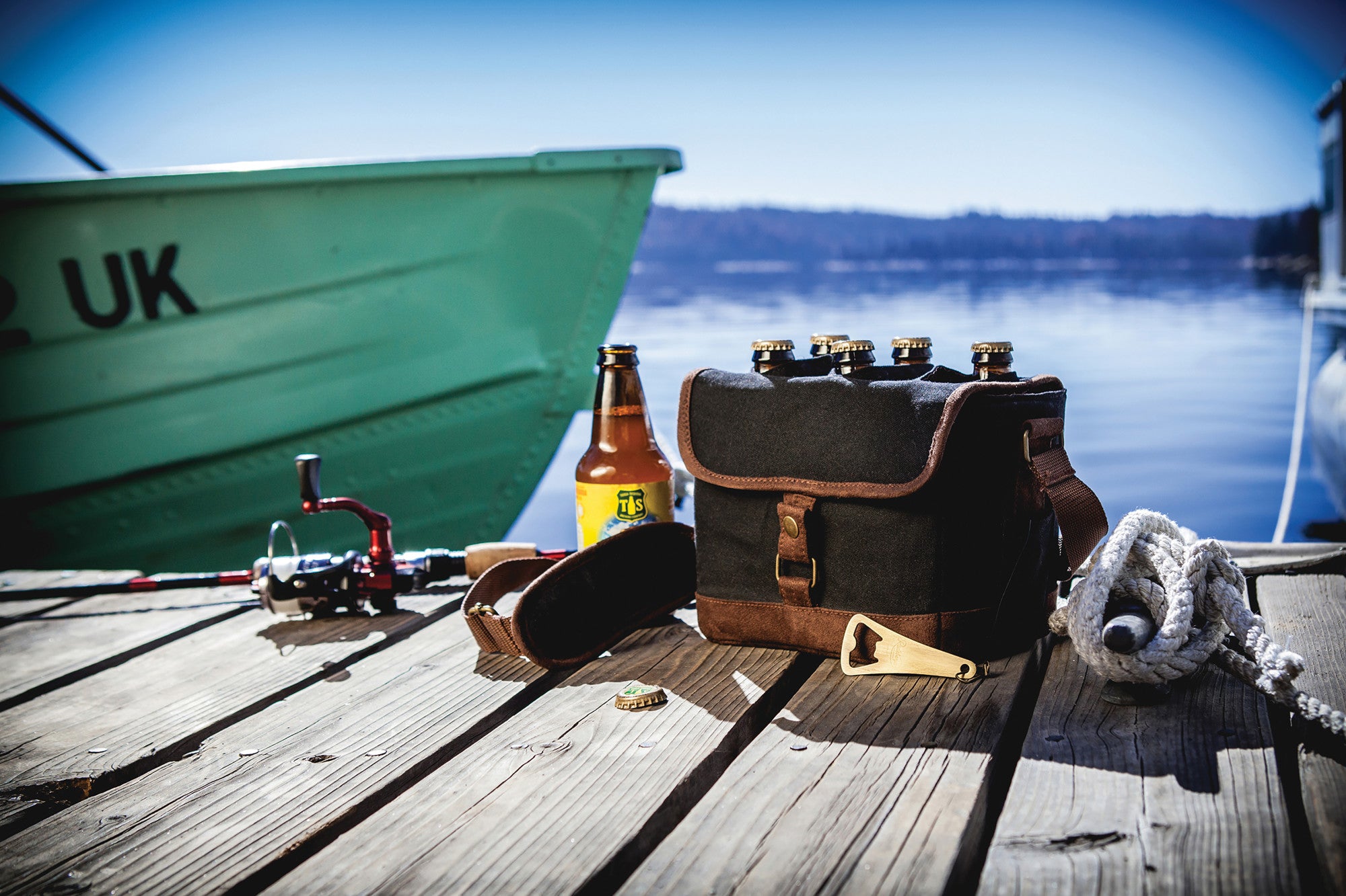 Legacy Beer Caddy Cooler Tote with Opener Beige