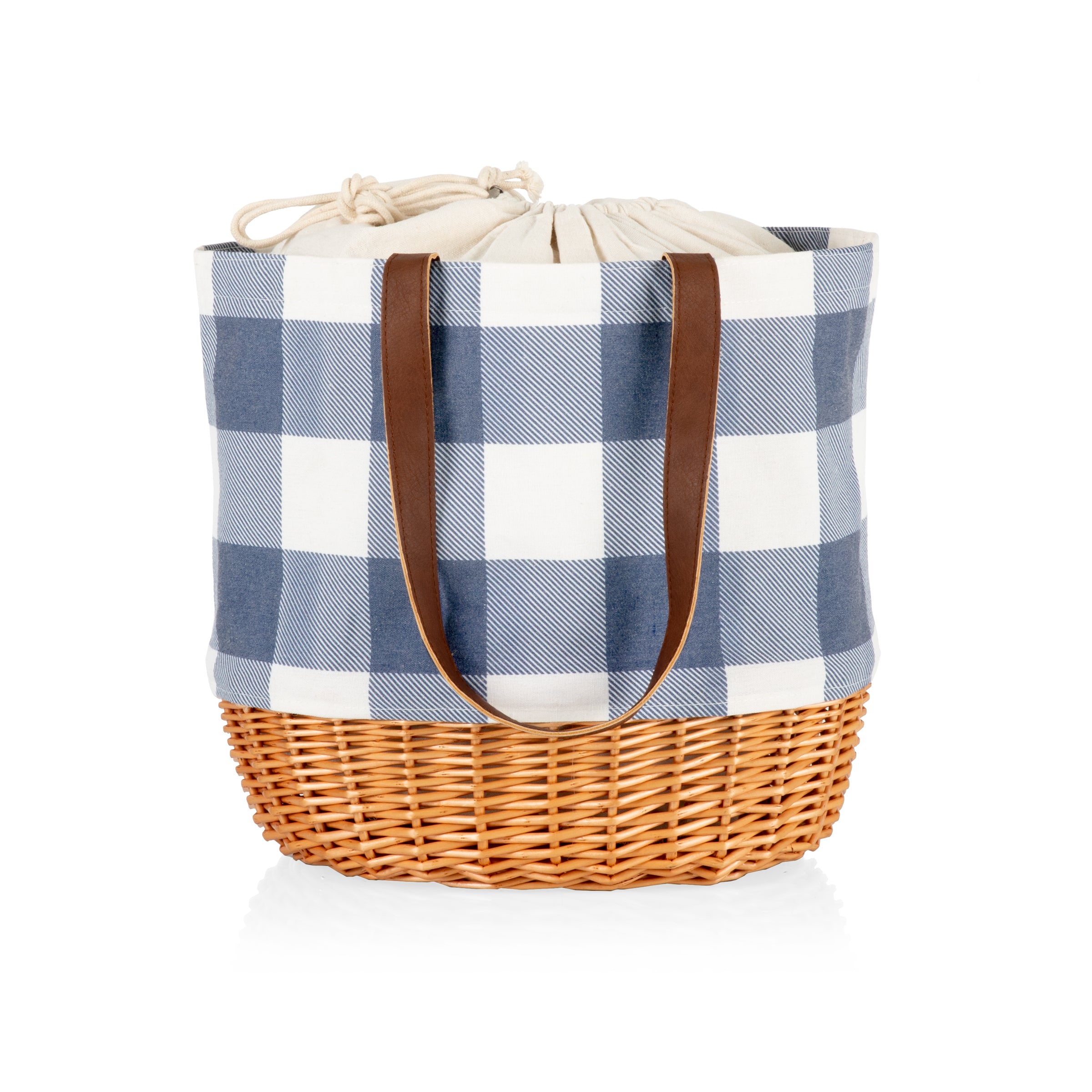 Coronado Canvas and Willow Basket Tote-Picnic Time Family of Brands