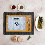 Utah Mammoth - Hockey Rink - Icon Glass Top Cutting Board & Knife Set