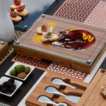 Washington Commanders - Concerto Glass Top Cheese Cutting Board & Tools Set