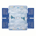 St Louis Blues - Picnic Table Portable Folding Table with Seats-Picnic Time Family of Brands